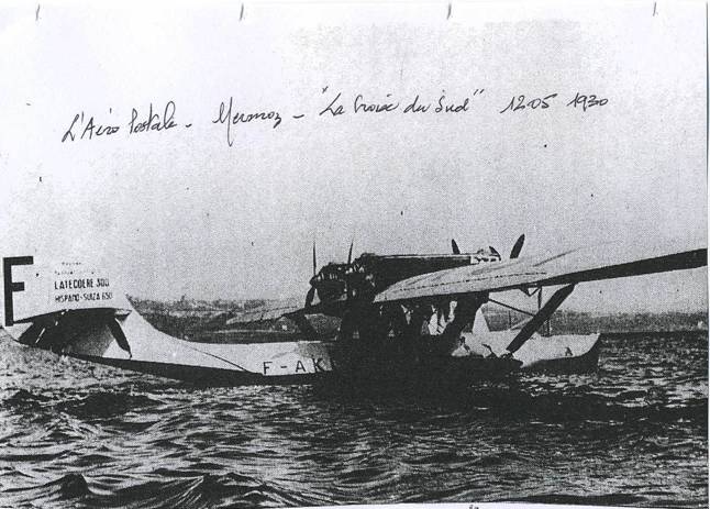 Laro postale de Mermoz. Lhydravion  